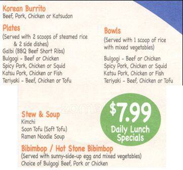 bop and gogi menu