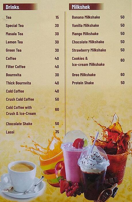 Menu of Shantai Cafe & Snacks, Pune-Solapur Road, Pune