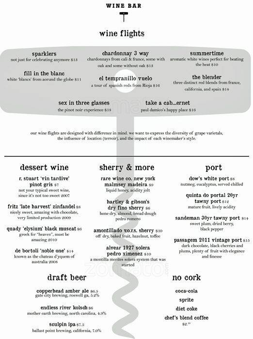 muse restaurant and wine bar menu