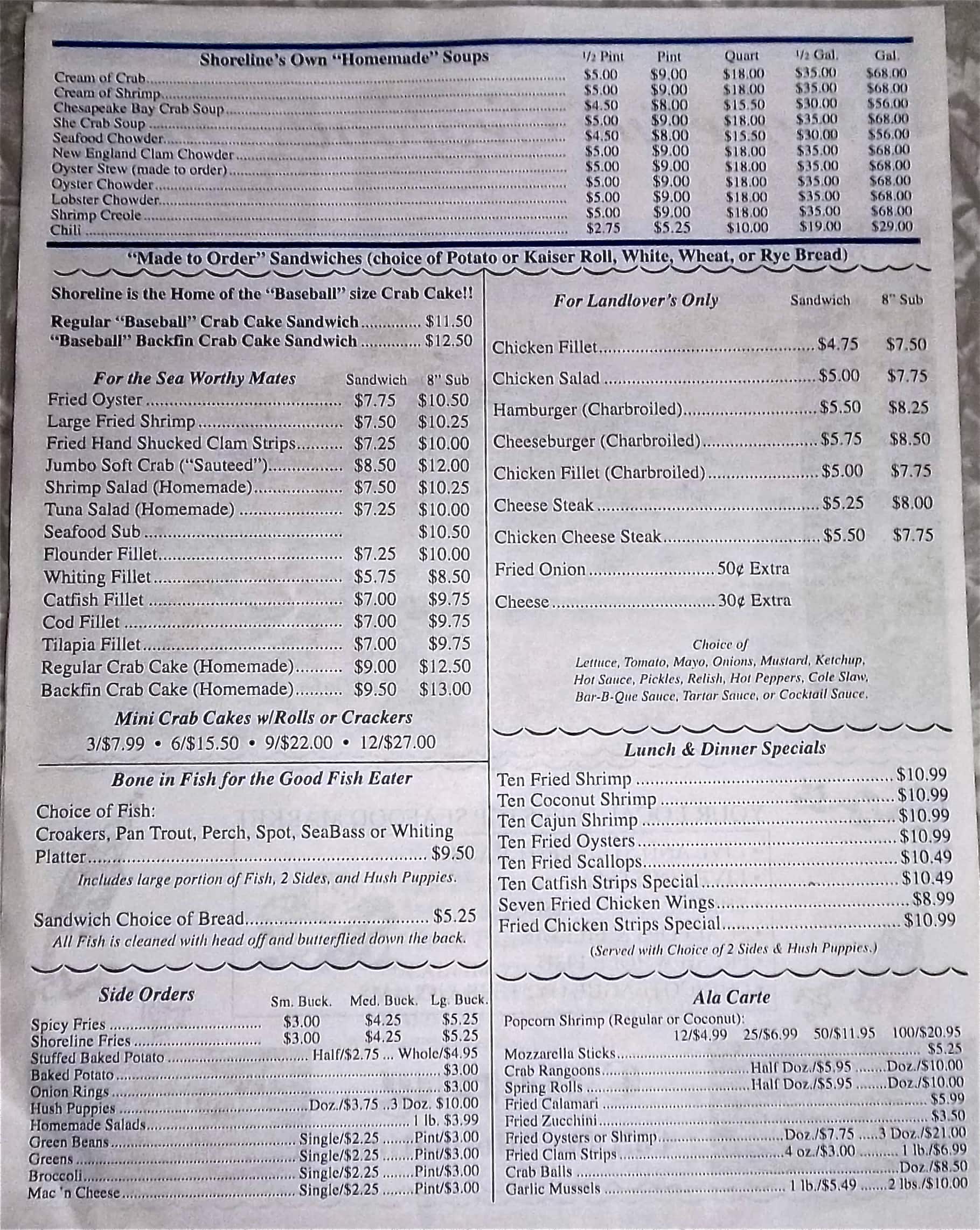 Edgewater Restaurant Lunch Menu Edgewater Restaurant Lunch Menu