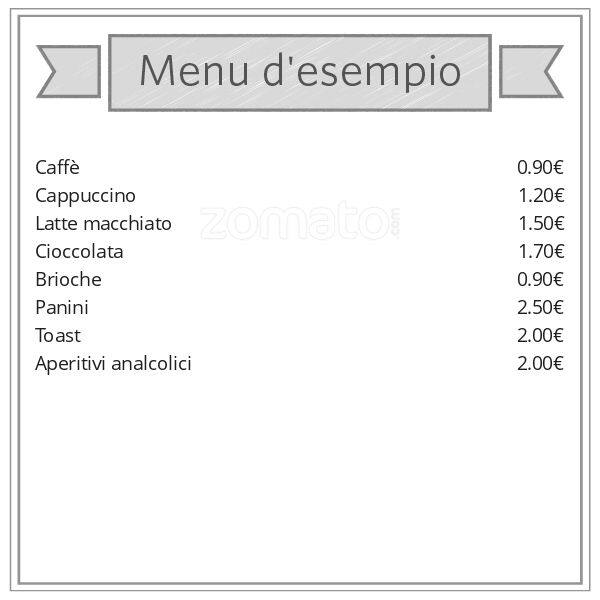Menu di Caffè Mokito 