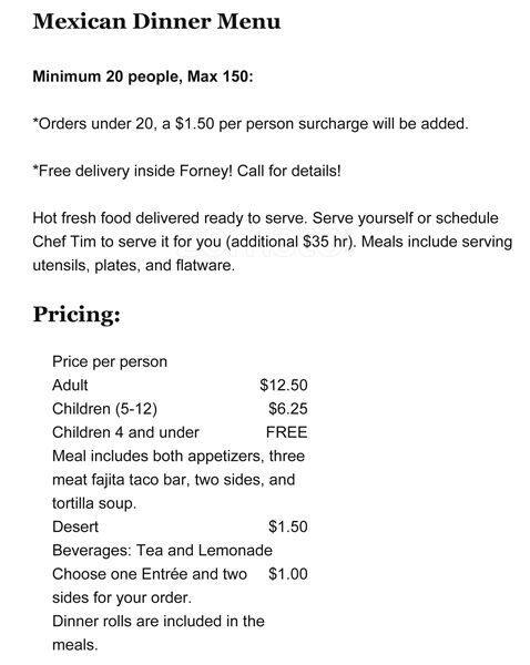 TimLC Productions menu