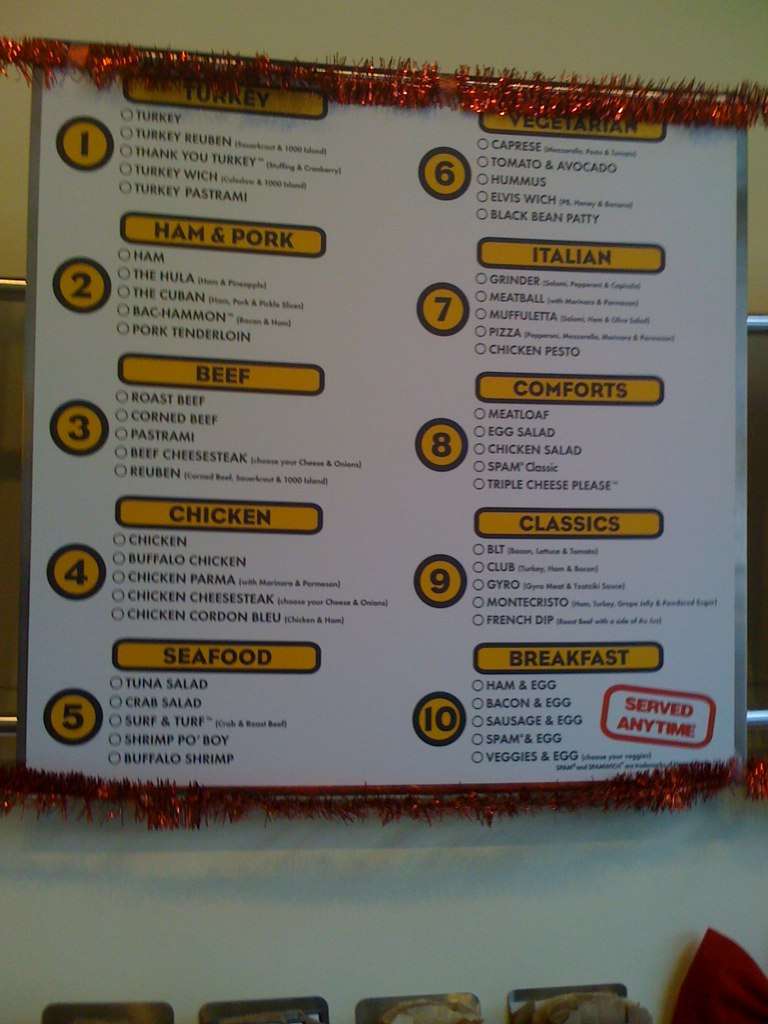 Which Wich Menu Menu For Which Wich Murfreesboro Nashville