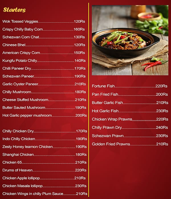 Menu of Absolute Wok, Kaikhali, Kolkata