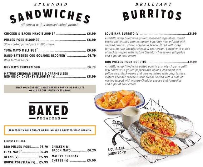 Audley menu