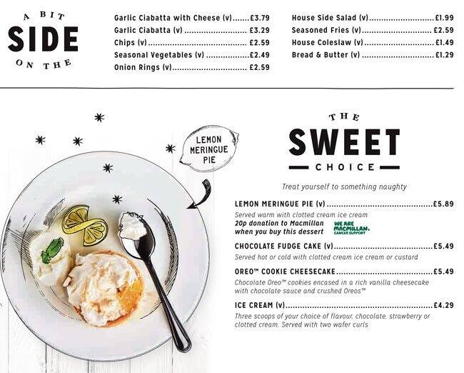 Audley menu