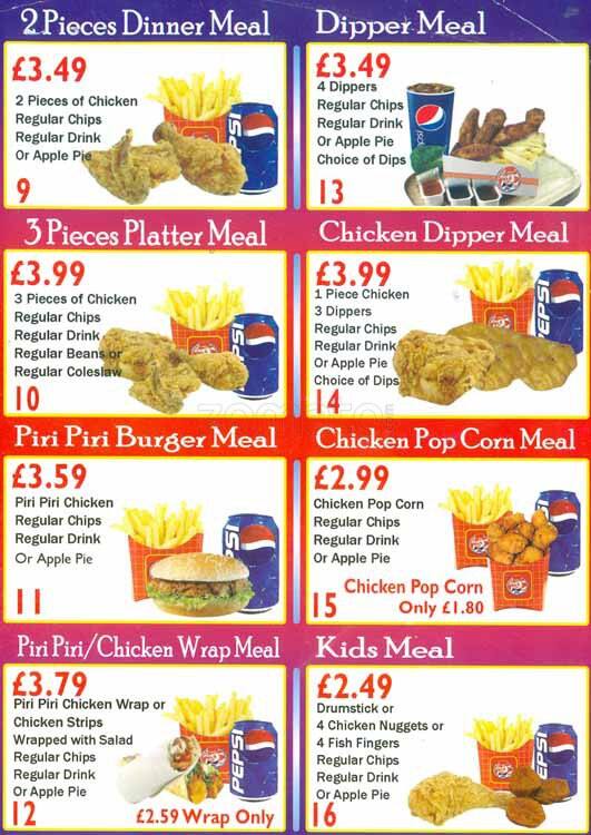 Carta de Chicky Chicken