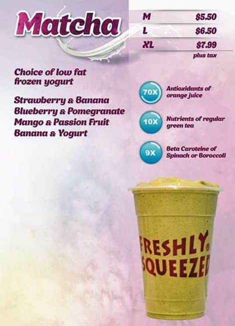 Freshii Menu.pdf Menu at Freshii fast food, Burlington, 777 Guelph Line