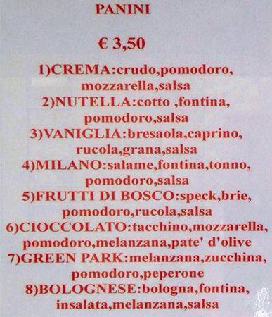 Menu di Cream Cafè 