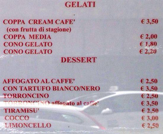 Menu di Cream Cafè 