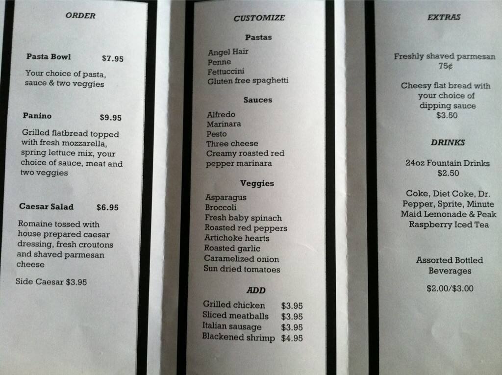 Pasta Avanti Menu, Menu for Pasta Avanti, Downtown, Anchorage ...