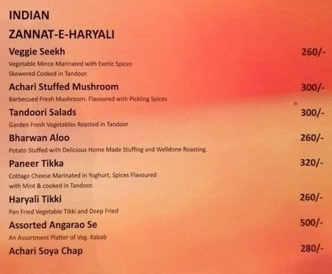 Rhythm Restro-Bar menu