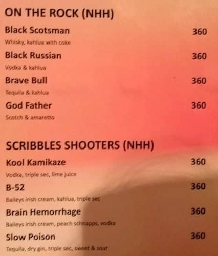 Rhythm Restro-Bar menu