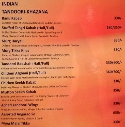Rhythm Restro-Bar menu