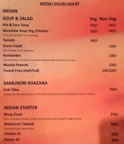 Rhythm Restro-Bar menu