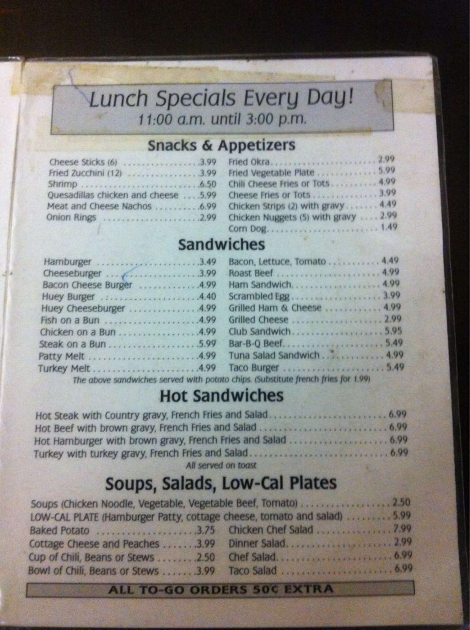 Cattlemans Cafe Menu, Menu for Cattlemans Cafe, Amarillo, Amarillo