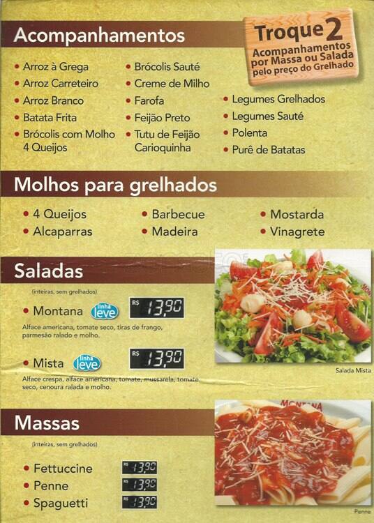 Montana Grill Express - Botafogo Praia Shopping cardápio