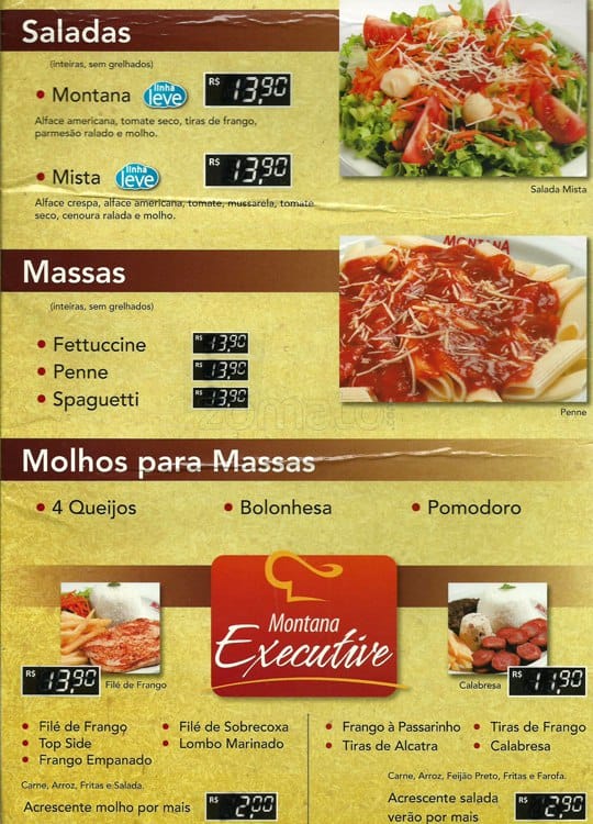 Montana Grill Express - Botafogo Praia Shopping cardápio