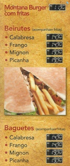 Montana Grill Express - Botafogo Praia Shopping cardápio
