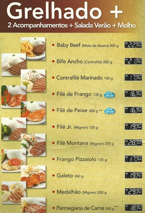 Montana Grill Express - Botafogo Praia Shopping cardápio