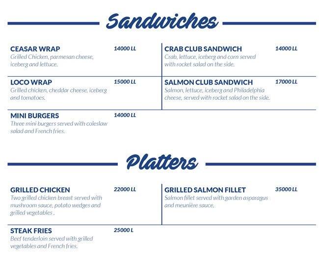 Loco menu