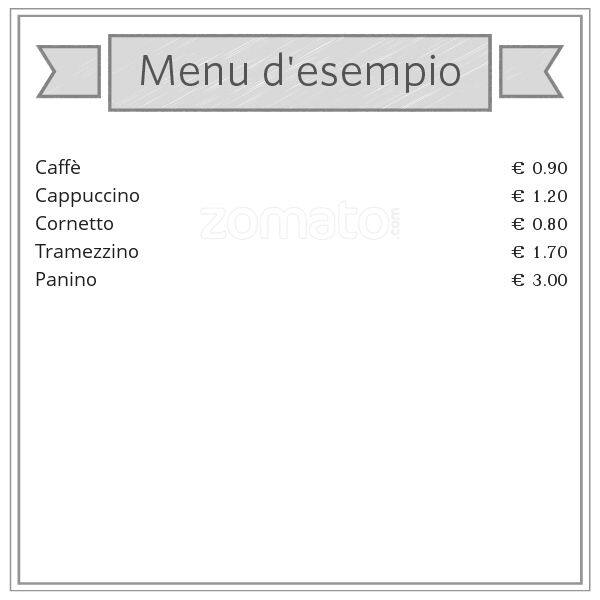 Menu di Gran Bar Conca d'Oro 