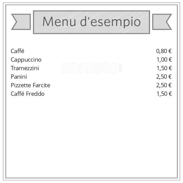 Menu di Bar Il Portico 