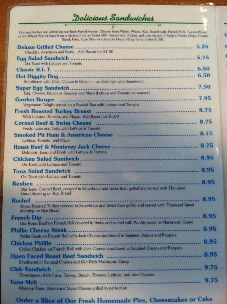Menu at Donut Hole Bakery Cafe, Destin