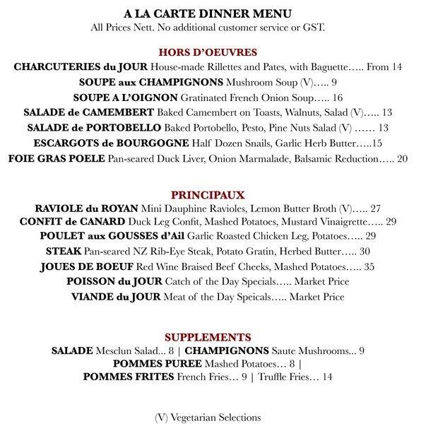 The French Ladle Menu, Menu for The French Ladle, Bukit Timah, Singapore Zomato Singapore