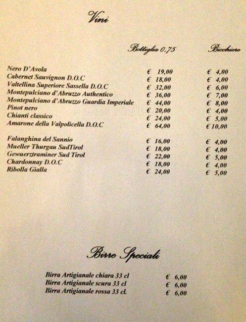 Menu di Verro2 