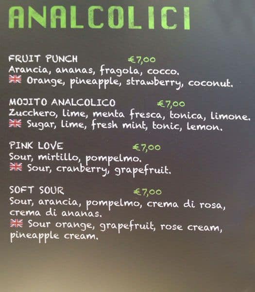 Menu di Farinami 
