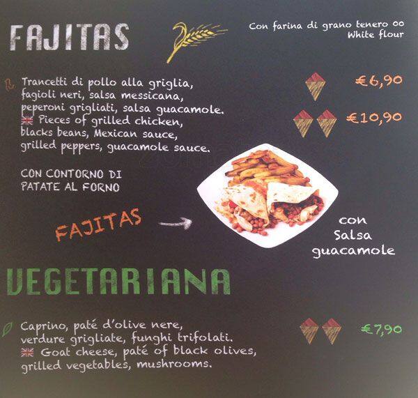 Menu di Farinami 