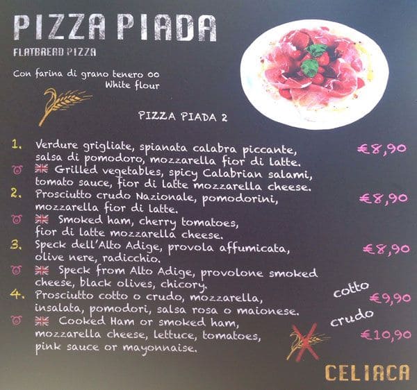 Menu di Farinami 