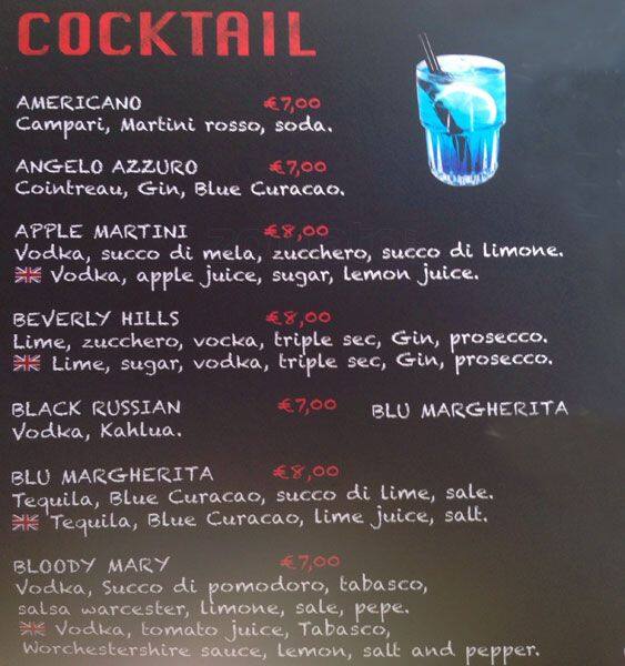Menu di Farinami 