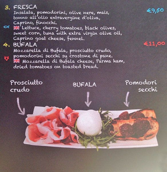 Menu di Farinami 