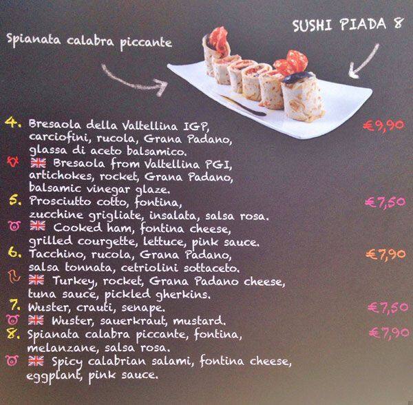 Menu di Farinami 