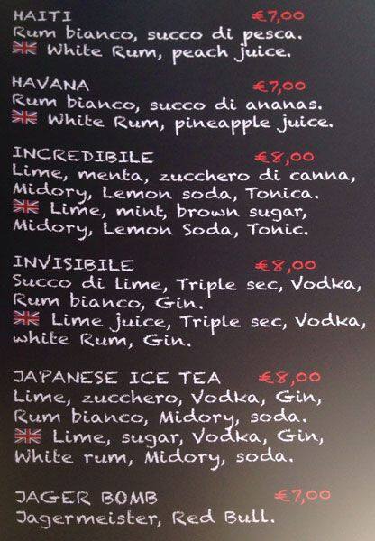 Menu di Farinami 