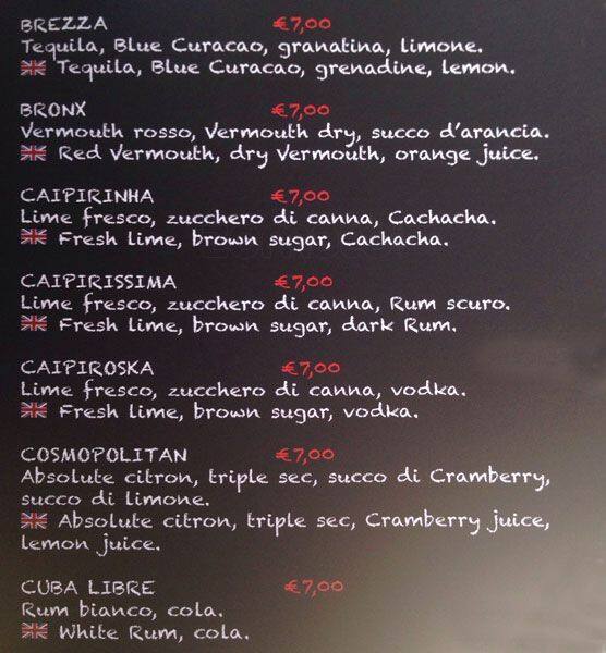 Menu di Farinami 