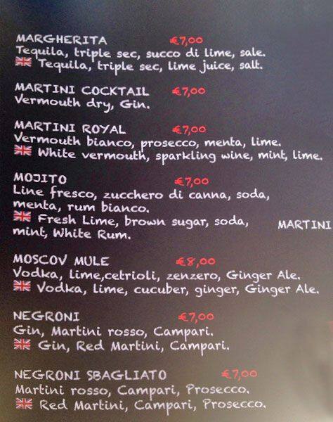 Menu di Farinami 