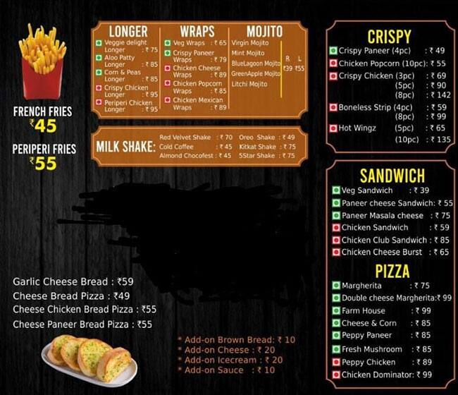 Wow burger deals menu