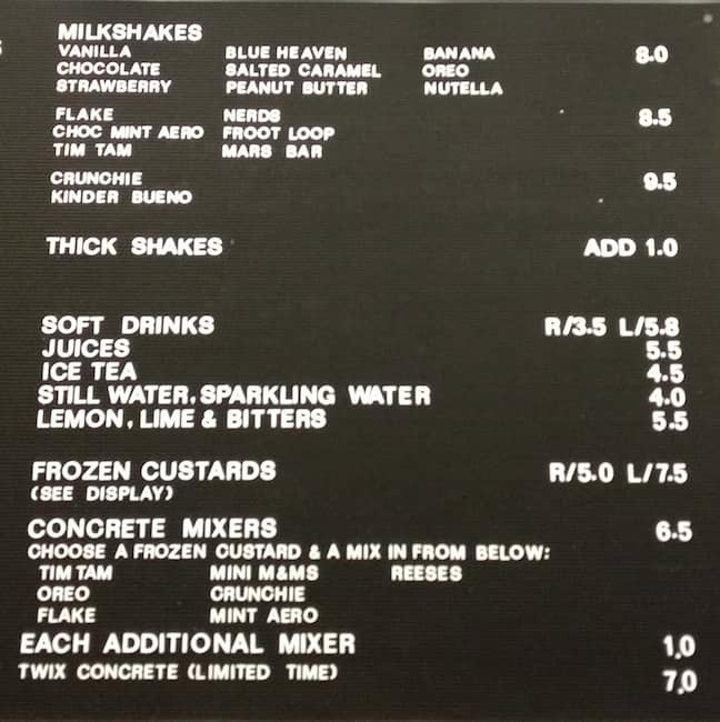 Menu at Royal Stacks restaurant, Chatswood, level 3/1 Anderson St