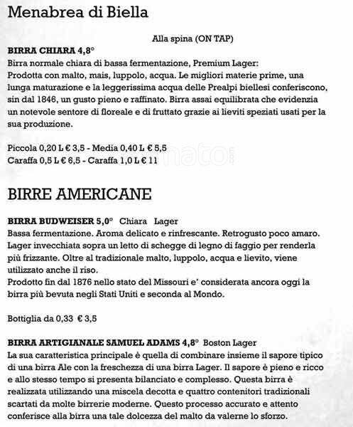 Menu di The Grill Duecentodue 