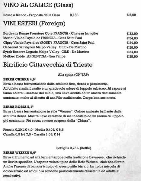 Menu di The Grill Duecentodue 