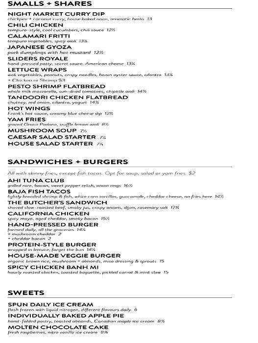 Joey Menu, Menu for Joey, Central City, Kelowna Urbanspoon/Zomato