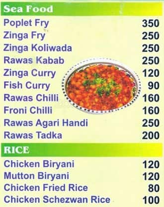 Chirag Hotel(Halal) Restaurant menu