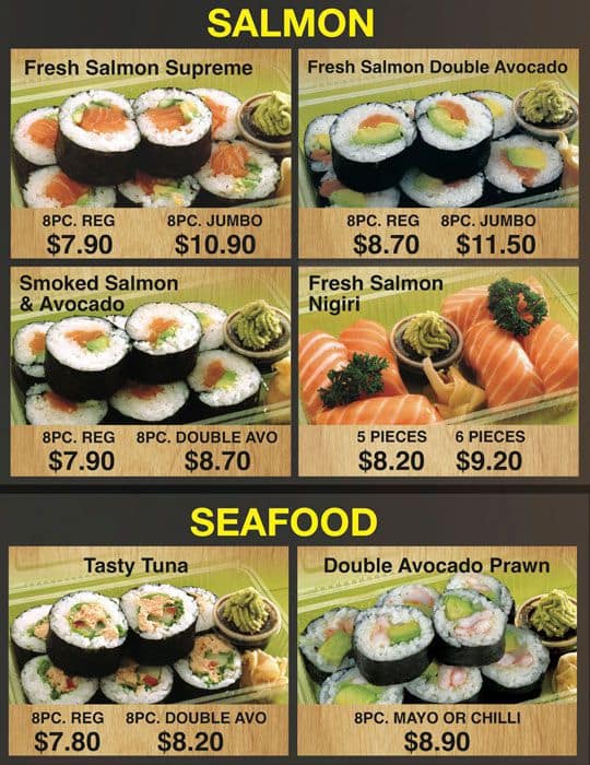 St Pierre's Sushi Menu, Menu for St Pierre's Sushi, Johnsonville ...