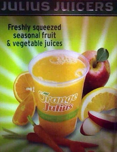 Carta de Orange Julius