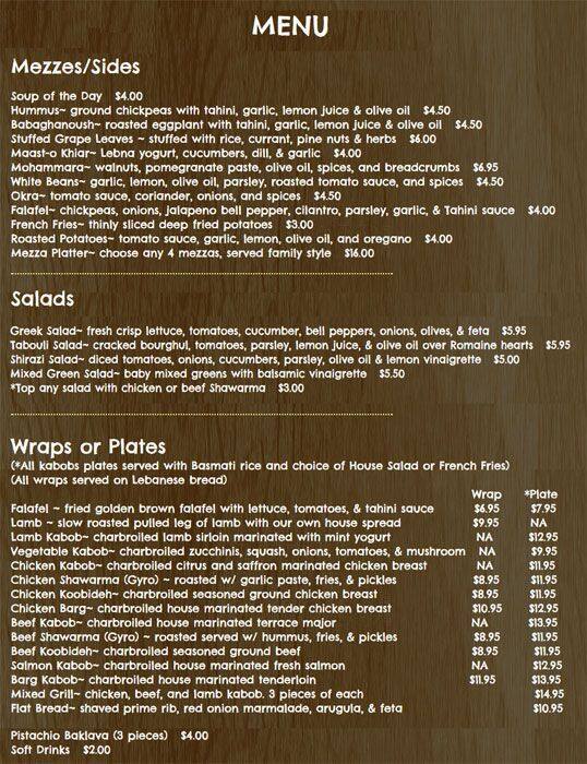 Kabob Land Menu, Menu for Kabob Land, Buckhead, Atlanta Urbanspoon/Zomato