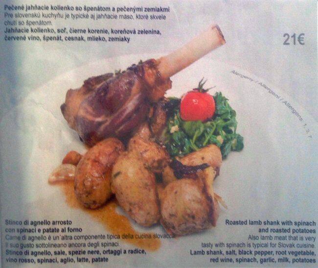 Menu di Andy's Corner 