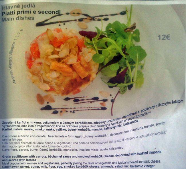 Menu di Andy's Corner 
